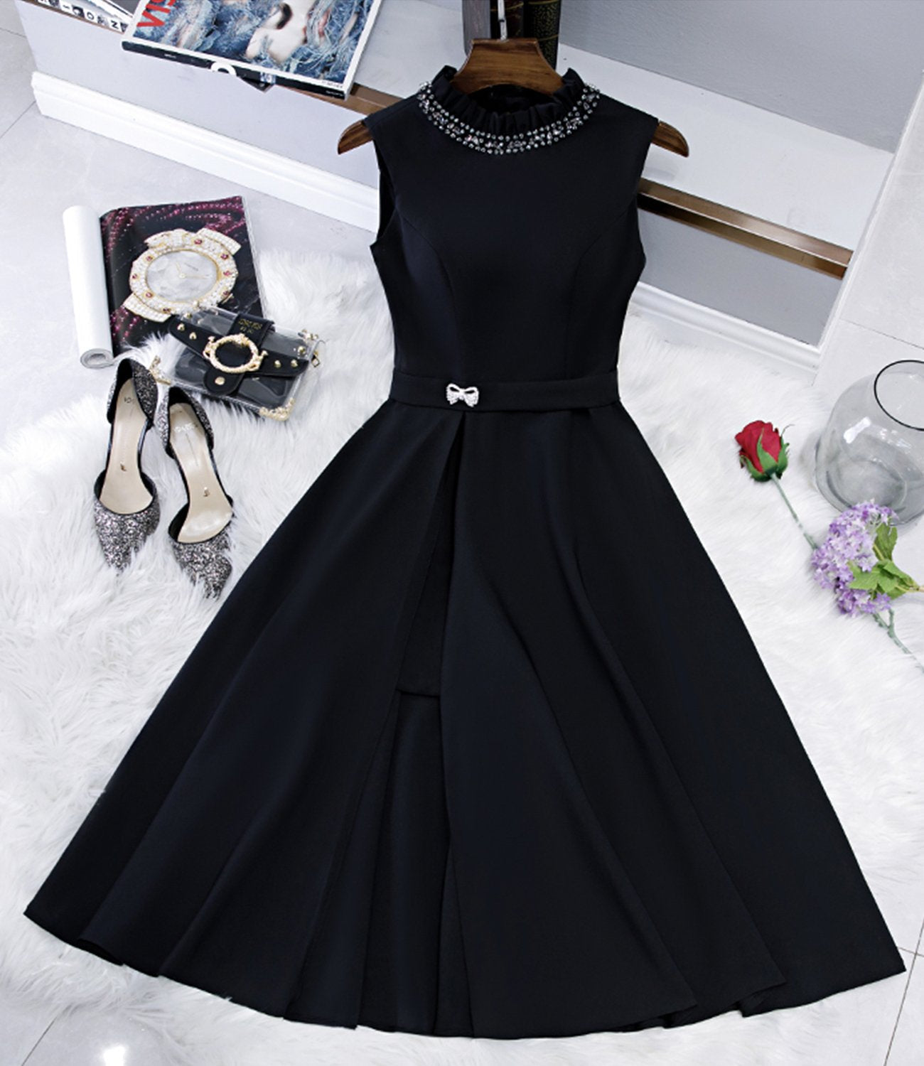 BLACK A LINE Camille Homecoming Dresses SHORT 18257