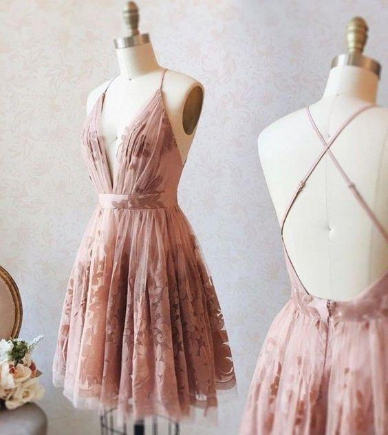Fashion Homecoming Dresses A Line Camryn Pink Short Formal Short Dresses For Teens Cheap Hocodresses 2024