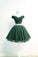 Off The Shoulder Green Miley Homecoming Dresses Tulle Short 20240