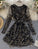 V Neck Tulle Sequins Dress Long Sleeve Dress A Line Cameron Homecoming Dresses 21122