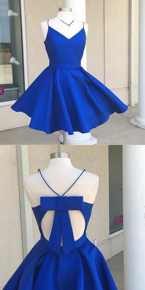 Sanai Homecoming Dresses Royal Blue Short Gowns Junior 216