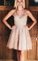 Short Dress Pink Ally Homecoming Dresses Satin 2230