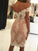 Mermaid Short Formal Evening Dresses Pink Lace Homecoming Dresses Peggie 23883