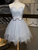 Beautiful Simple Grey Tulle Party Dress With Bow Lovely Formal Norma Homecoming Dresses 2508