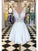 V Neck Open Back White Short Homecoming Dresses A Line Lace Amina With Beading 2570