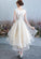 Lovely Round Neckline High Janey Homecoming Dresses Low Party Dress Tulle Formal Dress 2598