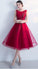 A-Line Kailey Homecoming Dresses Tulle Sleeveless New Arrival Graduation Dresses With Flowers 2660