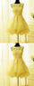 Yellow Short Dresses Semi Formal Homecoming Dresses Miracle Cocktail Dresses Short Dress 2732