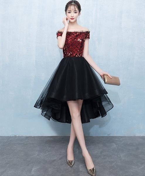 Burgundy Sequin Tulle Short Dress Homecoming Dresses Meghan 3052