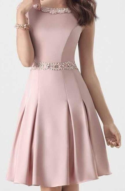 Satin Homecoming Dresses Caylee Pretty A-Line Short 3055