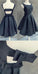 Simple Dark Navy Homecoming Dresses Cassidy Cocktail With Bowknot Open Back Dress 3905