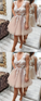 Homecoming Dresses Lace Ina Cute V Neck Tulle Short Party Dress Tulle 4993