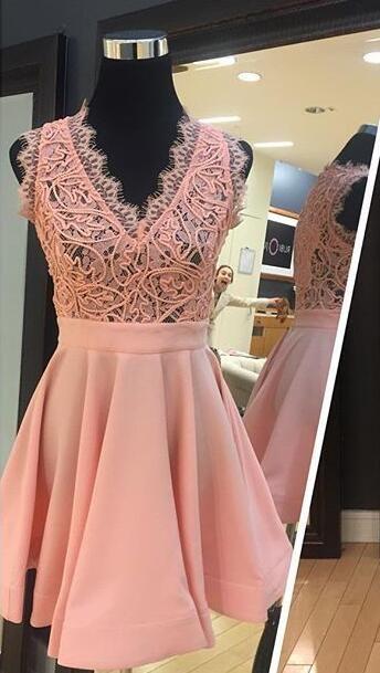 Pink Homecoming Dresses Minnie Short 5491