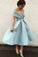 A-Line Blue Sexy Off Luciana Homecoming Dresses Shoulder Evening Dress Formal Dress 60