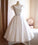 Vintage A-Line White Round Neck Retro Short With Alison Homecoming Dresses Bow 6750