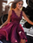 Short Maroon Formal Graduation Homecoming Dresses Lexi Lace Dresses 7543