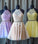 Open Lace Alanna Homecoming Dresses Back High Neck Light Yellow Short Dress 8044