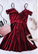 Burgundy Spaghetti Short Dress Chic Evening Dress Fashion Party Dress Homecoming Dresses Aryanna 815