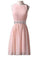 Short Beaded Delilah Pink Homecoming Dresses Evening Formal Dresses 8624