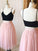 Cute Knee Length Tulle Pink Homecoming Dresses Cecelia Skirt 8683