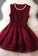 Dark Homecoming Dresses Chelsea Red With Appliques 8778