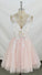 V Neck Short Pink Kasey Homecoming Dresses And White 8849