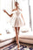 Simple Cute Homecoming Dresses Eliza Satin Short 9075