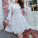 Off Homecoming Dresses Elise The Shoulder White Short 9335