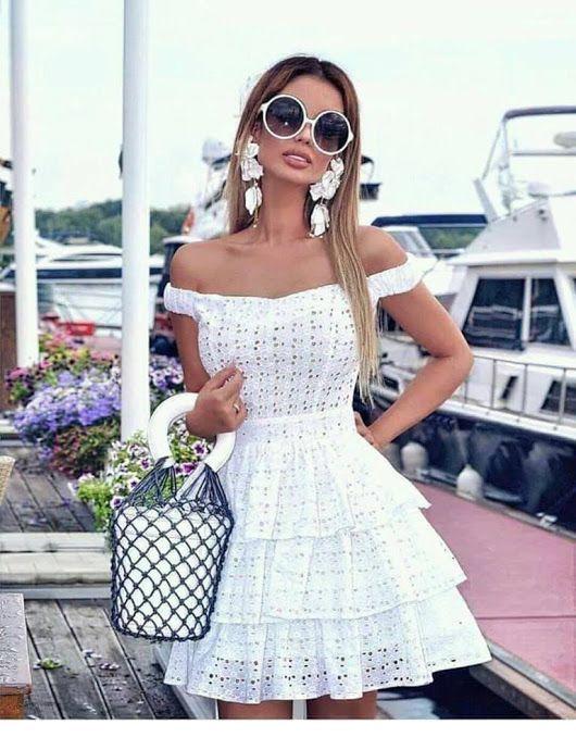 White Ruffle Short Bodycon Lace Mollie Homecoming Dresses Women Mini Dress Spring Summer 9791