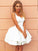 Sage Homecoming Dresses Satin A-Line/Princess Sweetheart Sleeveless Short/Mini Dresses