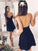 A-Line/Princess Sweetheart Backless Short/Mini Julissa Chiffon Homecoming Dresses Dresses