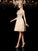 A-Line/Princess V-Neck Beading Lace Homecoming Dresses Cocktail Ashleigh Sleeveless Short Dresses